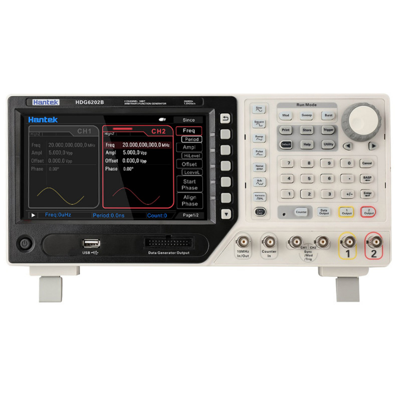 Hantek HDG6202B Gerador de Sinais Arbitrário / Funções 200MHZ Hantek HDG6202B Gerador de Sinais Arbitrário / Funções 200MHZ