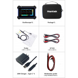 Hantek TO1154C Osciloscópio de toque portátil  4 canais / 150MHZ 